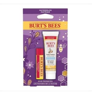Burt's Bees Purple and Red Hydrating Body Oil and Moisturizer